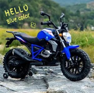 มอเตอร์ไซค์ไฟฟ้าเด็กพร้อมล้อตัวเลื่อน มอโต้คроссรุ่นใหม่ล่าสุด สำหรับเด็ก 4-6 ปี