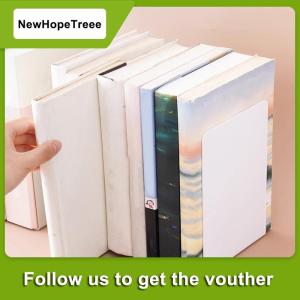 NewHopeTreee ที่ตั้งหนังสือตั้งโต๊ะแบบพับเก็บได้แบบเรียบง่ายที่วางหนังสือตั้งโต๊ะแบบพับเก็บได้รูปตัว L