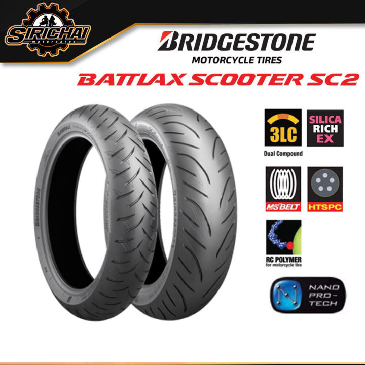 ฺBridgestone SC2 ยาง สำหรับ Yamaha T-Max BATTLAX SCOOTER SC2