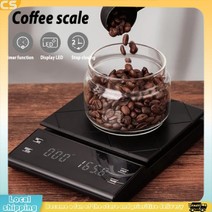 3kg/0.1g Coffee Weighing Scale With Timer Portable Electronic Digital Kitchen Scale Baking High Precision LCD Electronic Scales Timbangan Digital