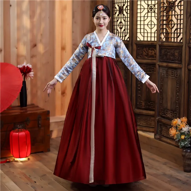 Hanbok Korean Traditional Dress Women 2023 New Korean Wedding Dress Adult  Dress Improved Court Costume National Dance Clothes 한복