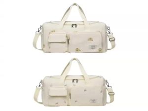 K1MA Mom Bag Splashproof Embroidered Pattern Crossbody Bag Large Capacity Diaper Bag