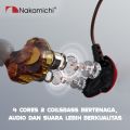 Nakamichi HQ-X20 Dual Dynamic Driver In Ear Monitor Wired Earphone Mic. 
