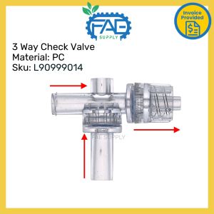3 way check valve Control Valve Oxygen Air & Water Tube Hose Pipe Drip Control Check Valve