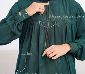 Abaya hijau botol merak-Abaya hermosa