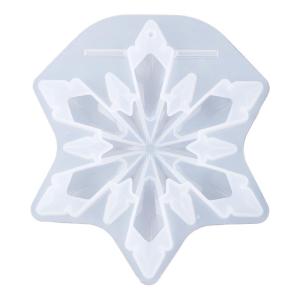 DIY Xmas Ornaments Epoxy Resin Mold 3D Mirror Snowflake Christmas Pendant Resin Mold Silicone Mold DIY Mold Tool