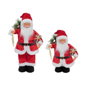 Expandable Santa Statue Christmas Decoration For Tabletop Shelves With Child Friendly Interactive Features
