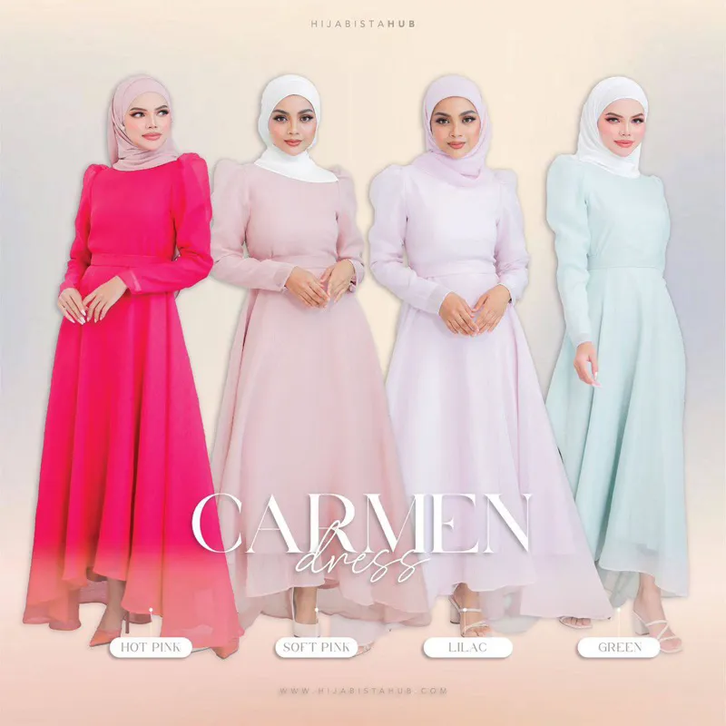 Muslim women s clothing HIJABISTAHUB CAEN DRESS DRESS MUSLIMAH DRESS MURAH DRESS HIJABISTAHUB BARBIE DRESS Lazada