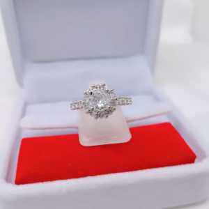Cincin Silver Wanita Aksesoris Fashion Awet Tahan Lama Anti Karat Cocok Untuk Harian G9-8A
