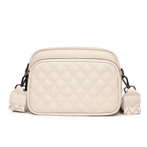 Cross-border fashion genuine leather womens handbag 2026 New spring collection: versatile stylish and elegant small square handbag made of high-quality cowhide leather