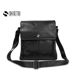 Shigetsu GERO Debossed Monogram Bag leather men sling bag crossbody bag shoulder bag for men messenger bag 8083