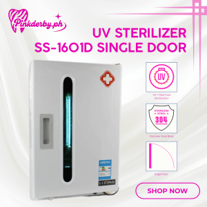 Pink 27L UV Bottle Sterilizer by Pinkderby | Single Door with Timer & Removable Trays
