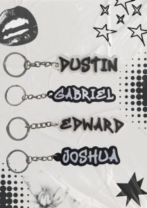 Personalized name bag tumbler keychain 3D printed
