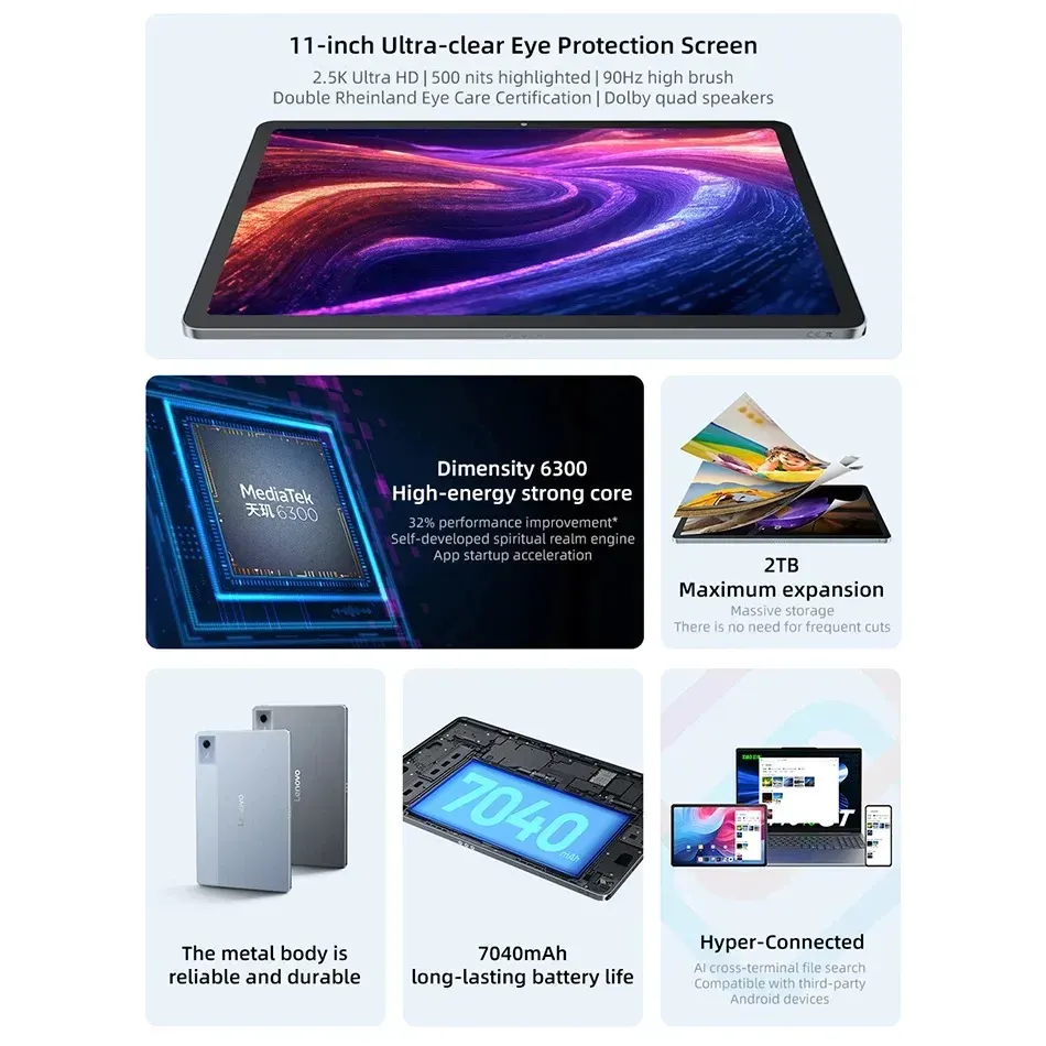 2025 NEW Lenovo Xiaoxin Pad 11 2025 11 inch 2.5K Dimensity 6300