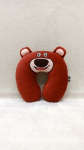 Bantal Leher Headrest Karakter Bahan Velboa Headrest Anti Pegel