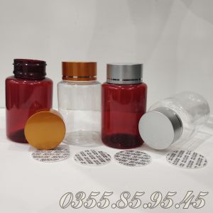 10 Hũ viên nang 50cc 80cc 100cc - Hủ nhựa pet đựng sản phẩm dạng viên thực phẩm chức năng 50g 80g 100g phụ kện du lịch