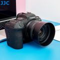 JJC Reversible Lens Hood Shade for Canon RF 50mm F1.8 STM Lens on EOS R50 R10 R8 R7 R6 Mark II R5 R3 RP Ra R Camera Replace Canon ES-65B Lens Hood. 