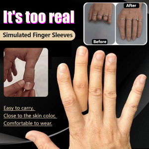 Prosthetic Finger Sleeve/Artificial Finger Cover Realistic Detailing/Restore Hand Appearance/Daily Use/Social Confidence For All Ages