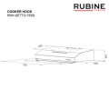 RUBINE RSH-SETTO-75SS Slim Hood. 
