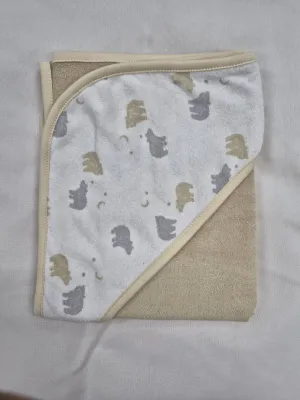 Precious Baby:ผ้าห่อตัวเด็กและห่มตัวหรือผ้าเช็ดตัว ลายน่ารักๆ ขนาด 30x31 นิ้ว /76.62 x 78.75 ซม. เนื้อผ้าคอตตอน85%โพลีเอสเตอร์15% ซับน้ำได้ดี สำหรับเด็ก ซักเครื่องได้