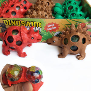 LYZRC 1 pcs Fidget Toys Anti Stress Pop It Fidget Toy Cute Dinosaur Model Grape Venting Balls Squeeze Pressure Stress Ball Stress Relief Toy For Kids Gift