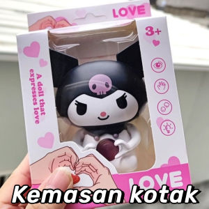 Mainan Boneka I Love You Sanrio Lotso Kuromi Cinamarol LED Night Light Gantungan kunci - CTShop
