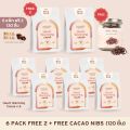 Mill Mill Pure Cacao คาเคาบริสุทธิ์ 100% โกโก้ ชงดื่ม คาเคา คีโต Purest form of cacao  Daddy's Antique Bakery แพ็ค15ชิ้น. 