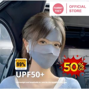【FAMMY FAEY】Summer Full Face Ice Silk Sunscreen Mask Anti-Ultraviolet Facekini全脸冰丝防晒面罩