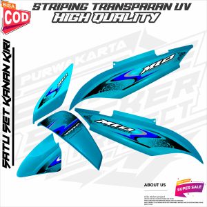 STRIPING VARIASI TRANSPARAN YAMAHA MIO J STICKER VARIASI MOTIF TERBARU KEREN SIMPLE