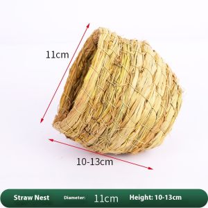 Beierwa tổ chim bằng rơm tổ chim bồ câu tổ chim tổ treo ấm áp Budgerigar tổ cỏ tổ nuôi tổ Nguồn cung cấp