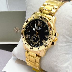 นาฬิกาคาสิโอ นาฬิกาผู้ชาย นาฬิกาข้อมือชาย นาฬิกาผู้ชายเท่ๆ นาฬิกาข้อมือผช รุ่น VD200G สายนาฬิกา สแตนเลส หน้าปัดวงใน หรูหรา ขนาด 40 มม