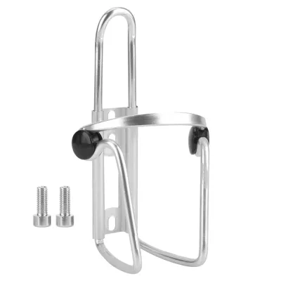 OKDEALS Aluminium Alloy Bicycle Water Bottle Holder With screws Lightweight Bike Kettle Cup Rack Durable Universal Bicycle Cup Cage Cycling Accessory