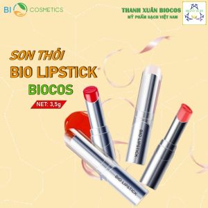 Son Thỏi Bio Lipstick BioCos - Son Lì Không Chì - Lâu Trôi - Không Khô Môi - Không Thâm Môi Chiết Xuất Từ Thiên Nhiên