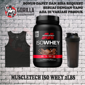 MUSCLETECH ISO WHEY 2lbs 2 lbs 100% Whey Protein Isolate Isowhey