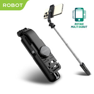 ROBOT Tripod HP/Handphone RT-S01 Rotatable 360° Black Kamera Tongsis Remote Bluetooth RT-S01 - Garansi 1 Tahun