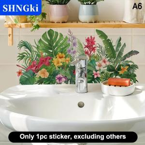 [COD] 🔥🔥🔥SHNGki Mô hình hoa tươi chìm khu vực nền tường Sticker Phòng tắm tường trang trí tự dính có thể tháo rời không thấm nước sáng tạo Sticker