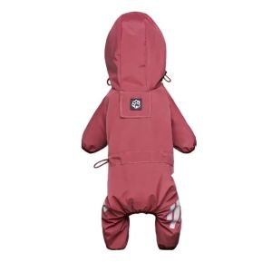 NEXASHOP Reflective Dog Raincoat Lightweight Waterproof Jumpsuit Raincoat Breathable Leash Hole Pet Raincoats for Small Medium Dogs