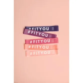 FitYou Resistance Band Loop Satuan / Booty and Abs workout/ Natural Rubber (Pink)