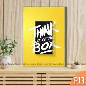 Tranh slogan truyền động lực Tiếng Anh nhiều mẫu chất liệu canvas đã gồm khung cao cấp và đinh treo