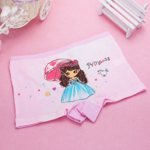 Set 4 Quần lót đùi Công chúa bé gái từ 10-28kg chất Cotton thoáng mát đủ màu QL02