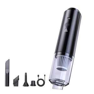 CHDHALTD Lực hút mạnh mẽ Bộ thu bụi ô tô Không dây Điện Máy hút bụi 4 trong 1 Có thể giặt Máy thổi mini Máy hút bụi ô tô Vệ sinh nhà thông minh