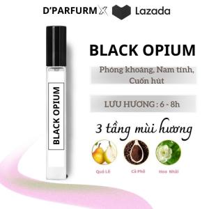 Nước hoa nữ mini black opium hương cafe thơm lâu sang trọng chính hãng D-parfurm