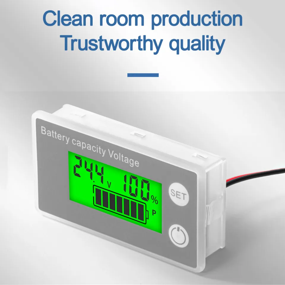 6133A DC8-100V Digital Voltmeter LCD Lead-acid Li-ion Battery Capacity Indicator 6133A DC8-100V Digital Voltmeter LCD Lead-acid Li-ion Battery Capacity Indicator