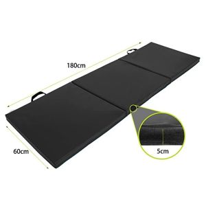 Folding Exercise Mat Gym Mat 50MM Thick sports Mat with Carrying Handles for MMA Gymnastics foldable yoga mat