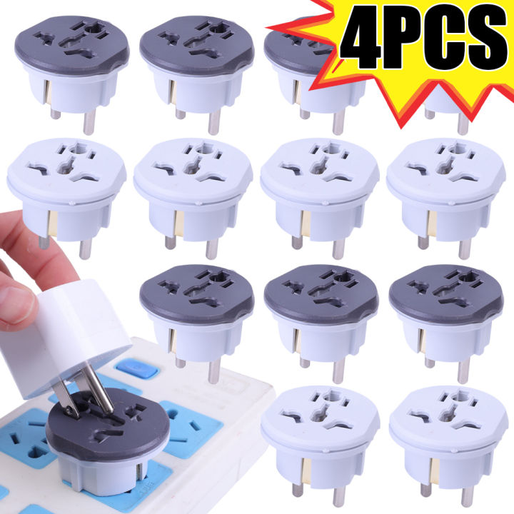 4PCS EU Standard Travel Adapter Plug Socket 16A 250V AC Power Adapter ...