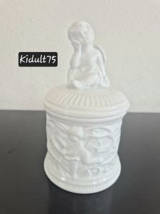 Ceramic angel trinket box
