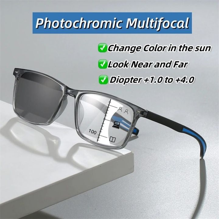 Sports Progressive Reading Glasses Anti Blue Light Multifocal