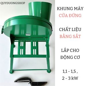 Khung Máy " KHÔNG MOTOR " Thái Chuối Băm Rau Bèo Cỏ Voi Mịn Lắp Motor 11kw Trở Lên. Tặng kèm Dao Trục 24mm