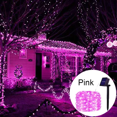 Solar LED String Light Christmas Fairy DIY Light Twinkle Starry String Copper Wire Light Outdoor Waterproof 圣诞灯串