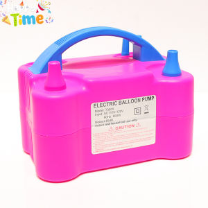 Happy Time Electric Balloon Air Pump Party Needs Inflator Dual-Nozzle Globos Machine Air Balloon Blower For Party Balloon Arch Column Stand Inflatable Balloon Pump High-power Balloon Accessories